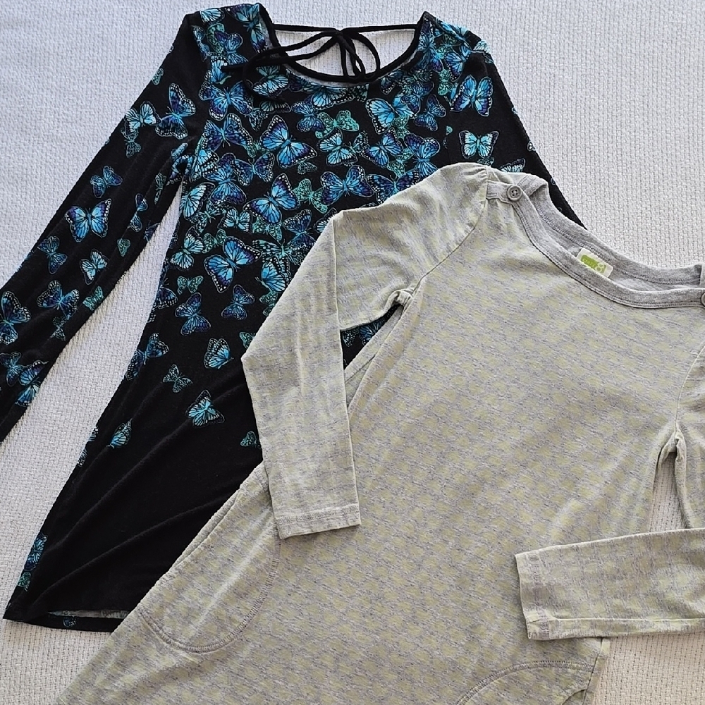 Lot Two (2) Girls Casual Play Dresses